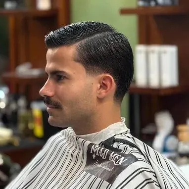 Fade y degradado en MadMen Barbería Madrid